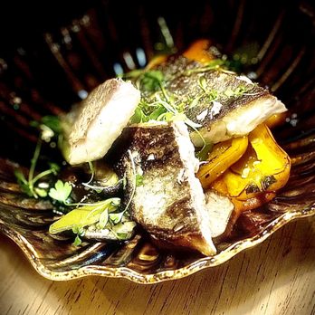 Chama - Sea Bass with fire (chama) roasted peppers, garlic and porcini mushrooms - Restaurants Near Me - Porto, 13