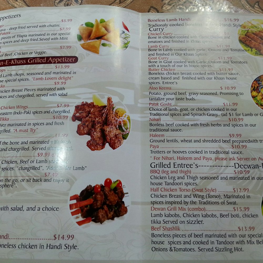 Dewan-E-Khass - Menu - Indian Near Me - Vancouver, British Columbia Dewan-E-Khass - Menu - Indian Near Me - Vancouver, British Columbia