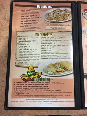 Menu photo 2 Fiesta Ranchera Mexican Adrian, MI