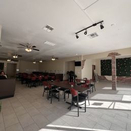 Large spacious interior seating Large spacious interior seating