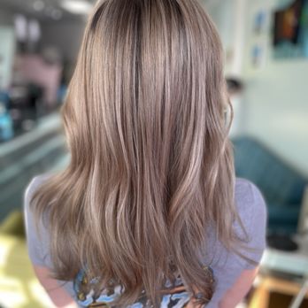 Atomic Style Lounge - Cut and Full highlights with pearl and silver toner. Photo taken by stylist, Lauren - Hair Salons Near Me - Las Vegas, Nevada Atomic Style Lounge - Cut and Full highlights with pearl and silver toner. Photo taken by stylist, Lauren - Hair Salons Near Me - Las Vegas, Nevada