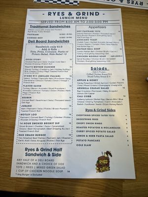 Menu photo 5 Rye's and Grind Oceanside, CA Menu photo 5 Rye's and Grind Oceanside, CA