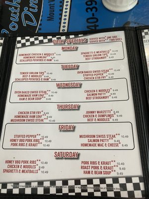 Menu photo 6 Southside Diner MTV Mt Vernon, OH