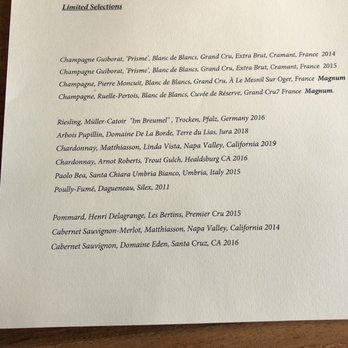 Routier - Champagne menu - French Near Me - San Francisco, California Routier - Champagne menu - French Near Me - San Francisco, California