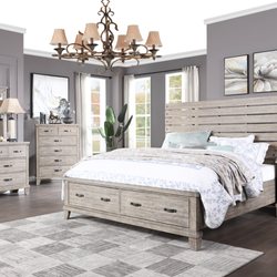 GRW Furniture - Master bedroom collection in sand finish