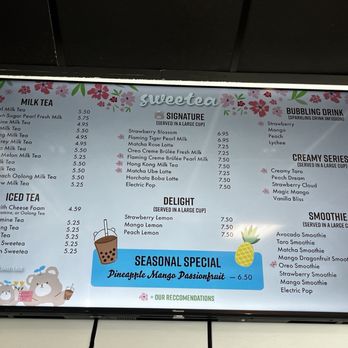Sweetea - Menu - Desserts Near Me - Auburn, California
