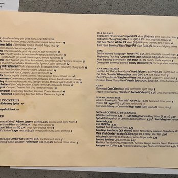 Bavette La Boucherie - Drink menu 12/2022 - Butcher Near Me - Milwaukee, Wisconsin