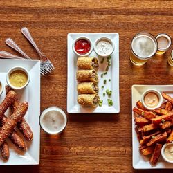 Iron Hill Brewery and Restaurant - Housemade Soft Pretzel Sticks, Cheesesteak Egg Rolls, Hand-cut Sweet Potato Fries