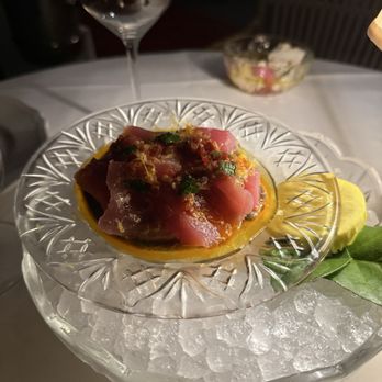 Carbone Dallas - Tuna sashimi (off menu special I believe) - Italian Near Me - Dallas, Texas Carbone Dallas - Tuna sashimi (off menu special I believe) - Italian Near Me - Dallas, Texas
