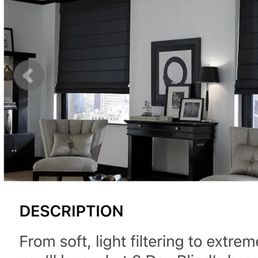 Roman shades from 3 Day Blinds catalog vs. what I got. Roman shades from 3 Day Blinds catalog vs. what I got.