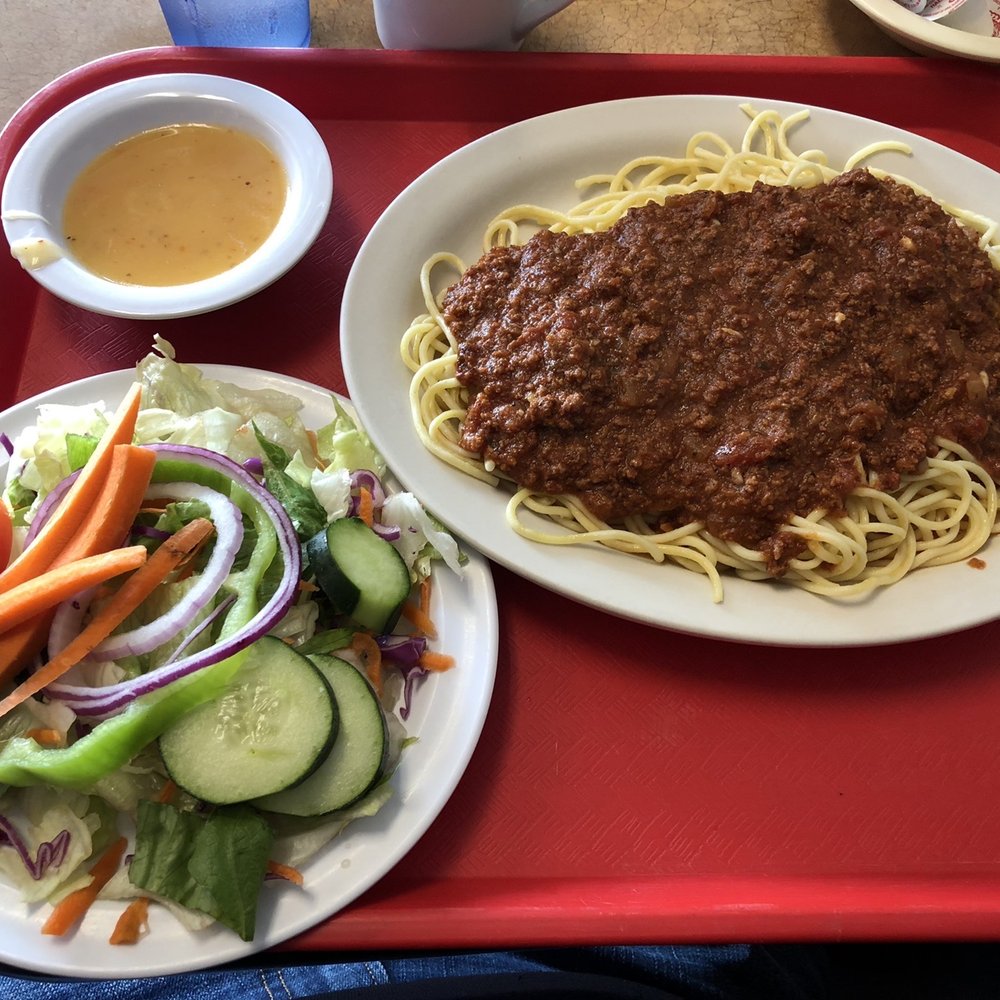 City Cafe - Spaghetti with Meat Sauce - Breakfast & Brunch Near Me - South Houston, Texas City Cafe - Spaghetti with Meat Sauce - Breakfast & Brunch Near Me - South Houston, Texas