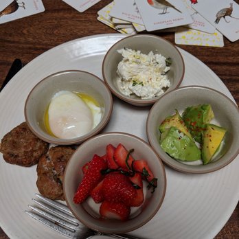The Alembic - Build your own brunch. Egg, avocado, ricotta, sausage, strawberries. - New American Near Me - San Francisco, California The Alembic - Build your own brunch. Egg, avocado, ricotta, sausage, strawberries. - New American Near Me - San Francisco, California