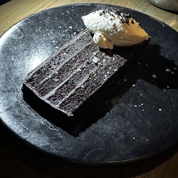 Aba - CHOCOLATE CHOCOLATE CAKE - Mediterranean Near Me - Austin, Texas Aba - CHOCOLATE CHOCOLATE CAKE - Mediterranean Near Me - Austin, Texas