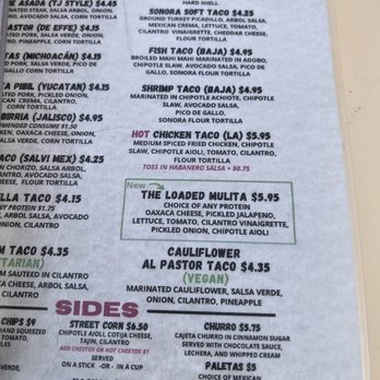 Roadside Taco - Menu - Tacos Near Me - Studio City, California Roadside Taco - Menu - Tacos Near Me - Studio City, California