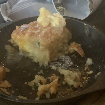 Kitchen Social - The cheddar butter biscuit, with honey butter.  Oh so good!! - Cocktail Bars Near Me - Columbus, Ohio