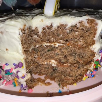 DJ’s Dark Confections - Carrot cake with cream cheese icing - Bakeries Near Me