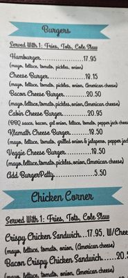 Menu photo 1 Log Cabin Diner Klamath, CA Menu photo 1 Log Cabin Diner Klamath, CA