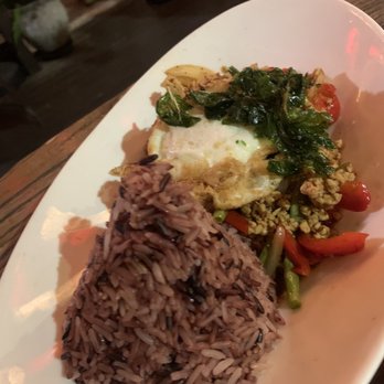 Thai District - Lanna Street Basil with Fried Egg - Thai Near Me - Long Beach, California Thai District - Lanna Street Basil with Fried Egg - Thai Near Me - Long Beach, California