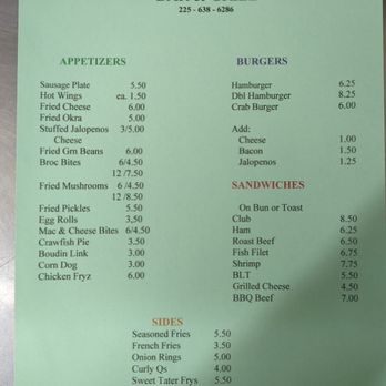 Jims Bar And Grill - Menu as of 3/31 - Dive Bars Near Me - Ventress, Louisiana Jims Bar And Grill - Menu as of 3/31 - Dive Bars Near Me - Ventress, Louisiana