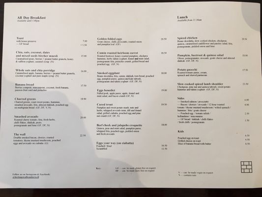 Menu photo 1 Heritage Wall Camberwell, VIC Menu photo 1 Heritage Wall Camberwell, VIC