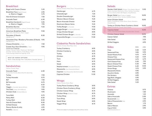 Menu photo 1 Palisades Garden Cafe Pacific Palisades, CA Menu photo 1 Palisades Garden Cafe Pacific Palisades, CA