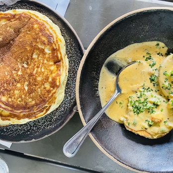 Bearcat CBD - Short stack and cajun gravy biscuit - Coffee & Tea Near Me - New Orleans, Louisiana