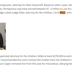 Most & Schneid - Chirstine Paska, former Westchester County Assistant DA who prosecuted Catherine on a false charge of violating the one-mile restraining ord