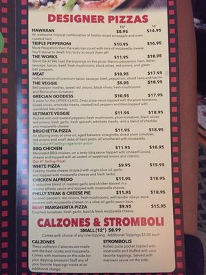 Menu photo 2 Stone Fired Pizza Edgewood, FL