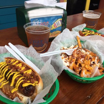 Dat Dog - Guinness special and CBR fries. Just such a good day friend. - Hot Dogs Near Me - New Orleans, Louisiana Dat Dog - Guinness special and CBR fries. Just such a good day friend. - Hot Dogs Near Me - New Orleans, Louisiana