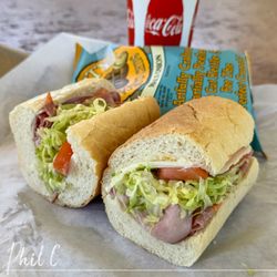 CJ Deli - No.49 Submarine (regular size) combo - seems to be less meat than a previous order