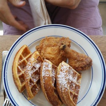 Sweet Chick - Chicken and Waffles: a classic! The chicken is nice and crispy and those waffles are so soft and fluffy. - Breakfast & Brunch Near Me - Brooklyn, New York Sweet Chick - Chicken and Waffles: a classic! The chicken is nice and crispy and those waffles are so soft and fluffy. - Breakfast & Brunch Near Me - Brooklyn, New York