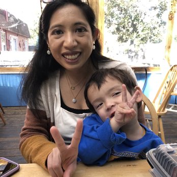 Leaping Lizard Cafe - My son with Auntie Paula, who ordered the bread pudding - so so yummy!! - Cafes Near Me - Virginia Beach, Virginia Leaping Lizard Cafe - My son with Auntie Paula, who ordered the bread pudding - so so yummy!! - Cafes Near Me - Virginia Beach, Virginia