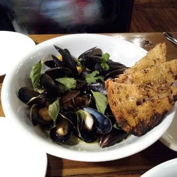The East Ender - Mussel with Thai flavored sauce - Burgers Near Me - Portland, Maine