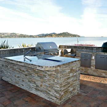 Unlimited Outdoor Kitchen - This kitchen with stacked stone, granite counter top, oh and a spectacular view is sure to impress. - Landscape Architects or Designers Near Me - San Jose, California Unlimited Outdoor Kitchen - This kitchen with stacked stone, granite counter top, oh and a spectacular view is sure to impress. - Landscape Architects or Designers Near Me - San Jose, California