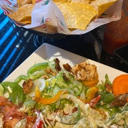 El Ranchero - This was there fajita salad severed with all raw veggies, not horrible just not what is to be expected.  Ranchero Salad
