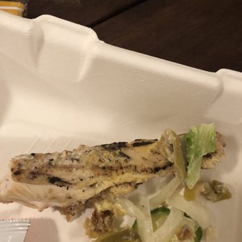 Pauly's Pocket - a fish and vegetables in a styrofoam container - Sandwiches Near Me - Durham, New Hampshire