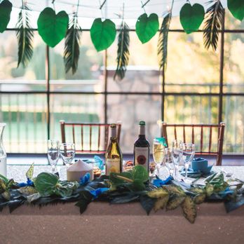 Angella Floral Design - Beautiful  tropical garland  for the sweetheart table - Floral Designers Near Me - Sausalito, California