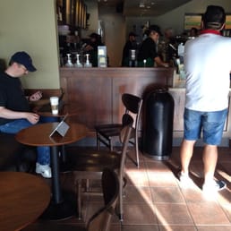 Barista's hard at work! Barista's hard at work!