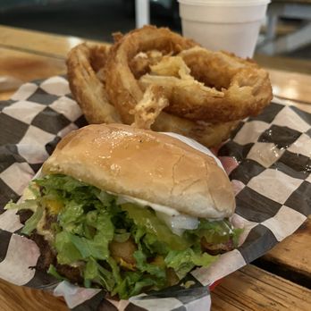 Charley’s Hamburgers - Double Meat Hamburger with cheese - Burgers Near Me - Fort Worth, Texas