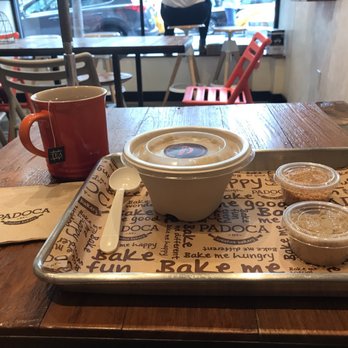 Padoca Bakery - Oatmeal with brown sugar and dried coconut toppings. - Coffee & Tea Near Me - New York, New York Padoca Bakery - Oatmeal with brown sugar and dried coconut toppings. - Coffee & Tea Near Me - New York, New York