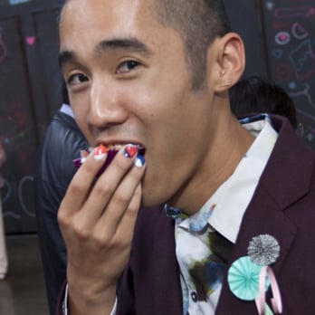 Chef Cordelia - Me, ignoring everyone at my wedding because I wanted to enjoy my curry cashew taco. (Photo by Sangjin Kim) - Caterers Near Me Chef Cordelia - Me, ignoring everyone at my wedding because I wanted to enjoy my curry cashew taco. (Photo by Sangjin Kim) - Caterers Near Me