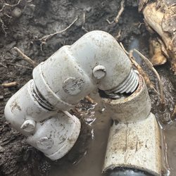 Dick's Sprinkler Repair - Broken supply pipe (tree root damage)