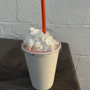 Maria's Tasty Delights - Strawberry milkshake - Ice Cream & Frozen Yogurt Near Me - Erie, Pennsylvania Maria's Tasty Delights - Strawberry milkshake - Ice Cream & Frozen Yogurt Near Me - Erie, Pennsylvania