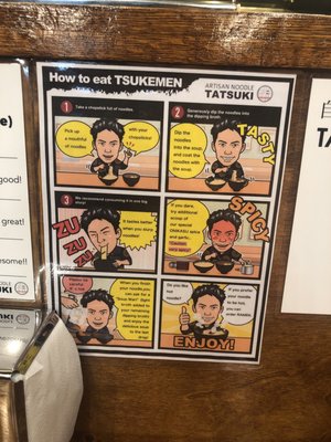 Photo of Artisan Noodle Tatsuki - San Diego, CA, US. How to eat tsukemen