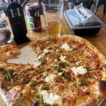 Sauce Pizza & Wine - Traditional crust, spicy chicken sausage, mozzarella and ricotta cheese! Beer and tiramisu for dessert! - Italian Near Me - Mesa, Arizona Sauce Pizza & Wine - Traditional crust, spicy chicken sausage, mozzarella and ricotta cheese! Beer and tiramisu for dessert! - Italian Near Me - Mesa, Arizona