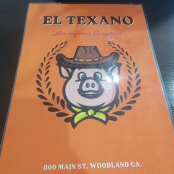 El Texano Carnitas - Front of menu - Mexican Near Me - Woodland, California El Texano Carnitas - Front of menu - Mexican Near Me - Woodland, California