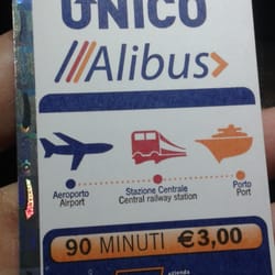 Alibus - Il biglietto costa 3€  e si può acquistare in edicola che si trova in aeroporto oppure a bordo senza sovrapprezzo