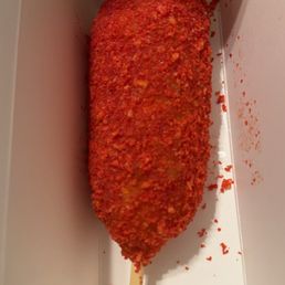 Hot Cheetos Corn Dog