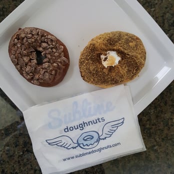 Sublime Doughnuts - Nestle Crunch and S'mores donuts at Sublime Doughnuts - Briarcliff Rd location. - Donuts Near Me - Atlanta, Georgia Sublime Doughnuts - Nestle Crunch and S'mores donuts at Sublime Doughnuts - Briarcliff Rd location. - Donuts Near Me - Atlanta, Georgia