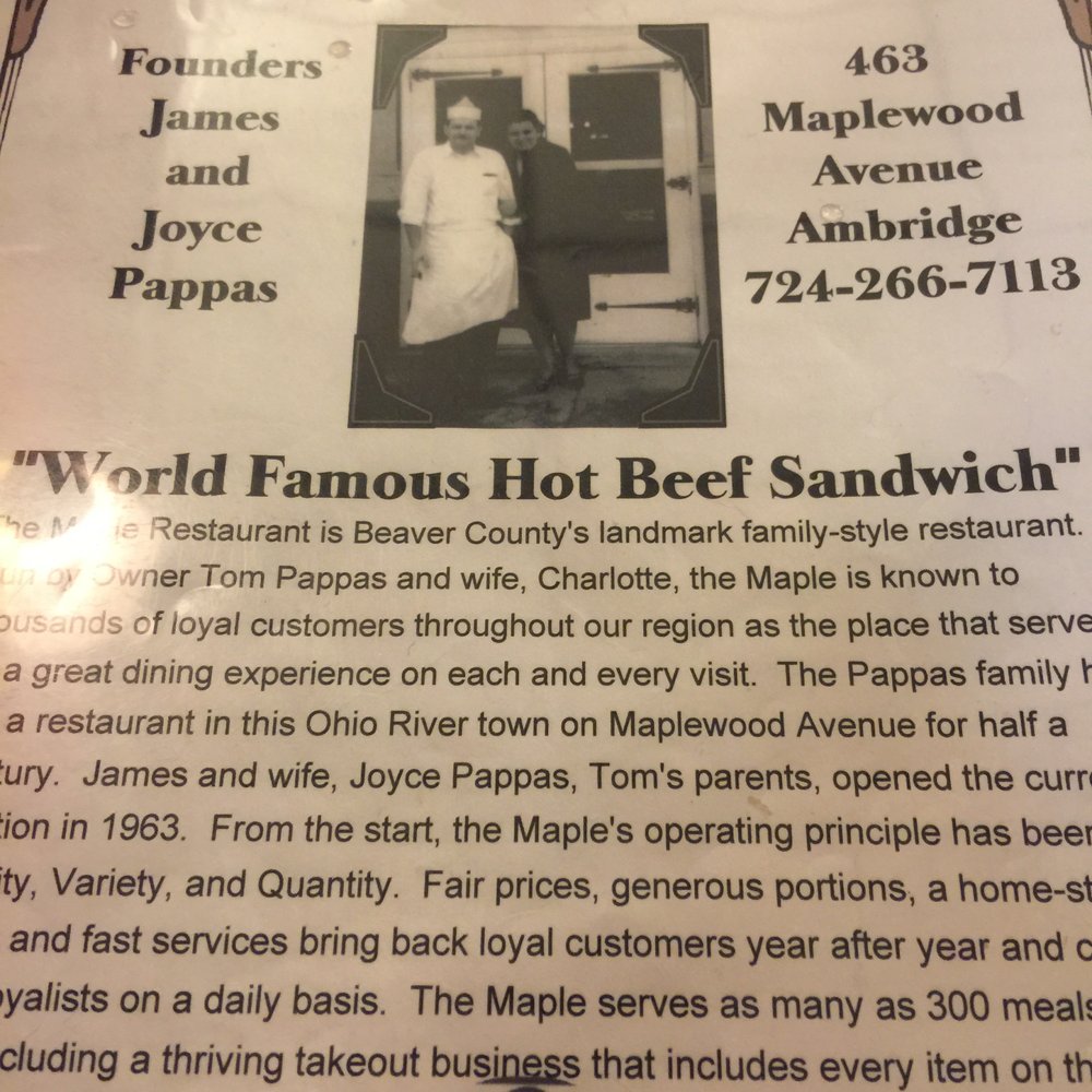 Maple Restaurant - menu - New American Near Me - Ambridge, Pennsylvania Maple Restaurant - menu - New American Near Me - Ambridge, Pennsylvania
